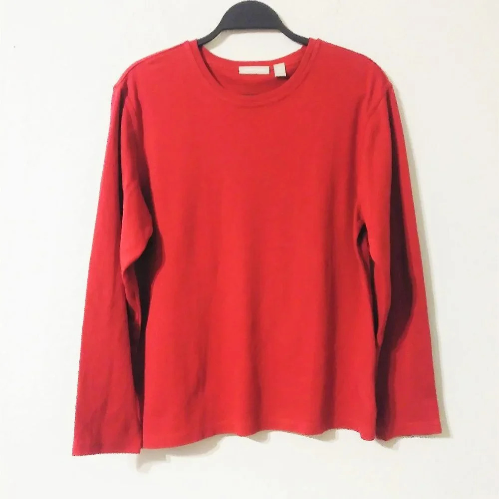 Nordstrom Long Sleeve Red Top